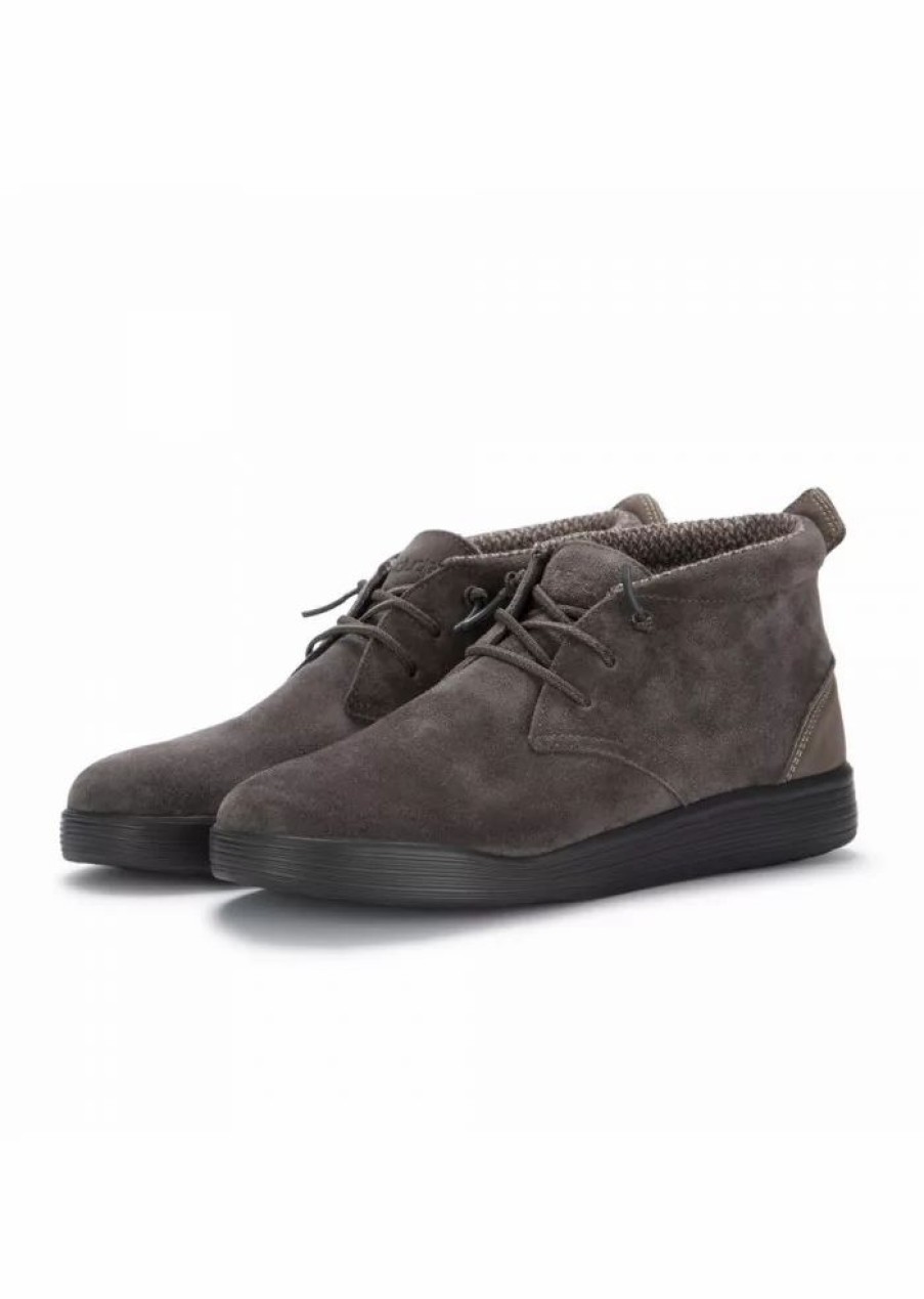 Uomo HEY DUDE SHOES Stivali | Hey Dude Shoes | Stivaletti Desert Joe Marrone